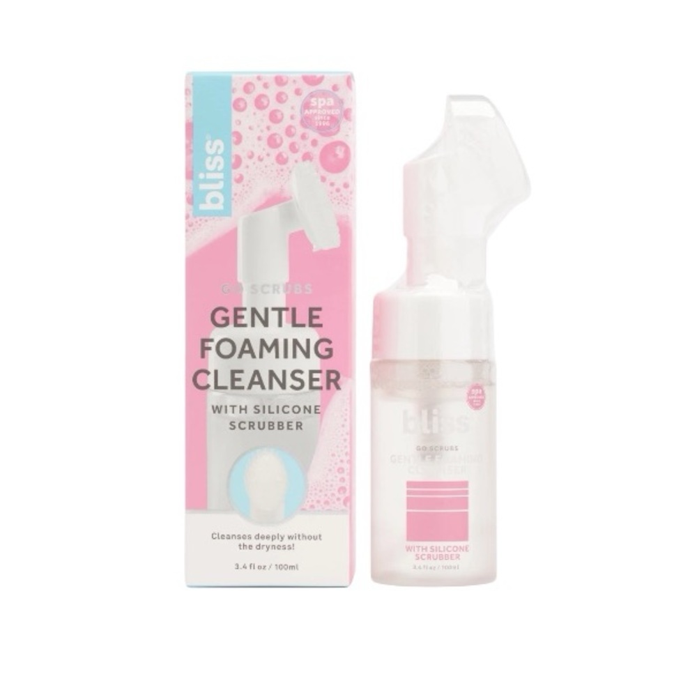 Bliss Gentle Foaming Cleanser With Silicone Scrubber 3.4 fl oz